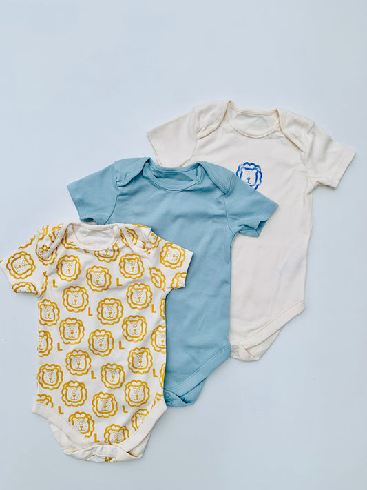 George Pack Of 3 Halfsleeves Bodysuits