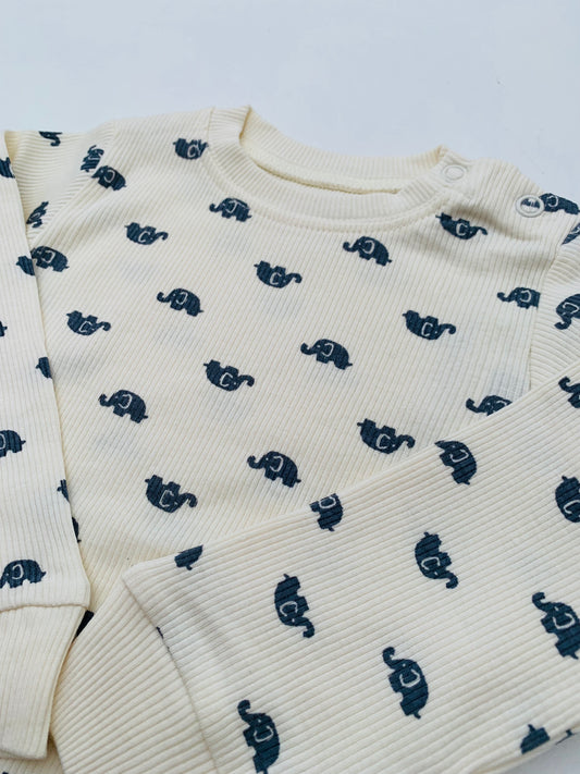 Juniors Ribbed Shirt & Trouser Set