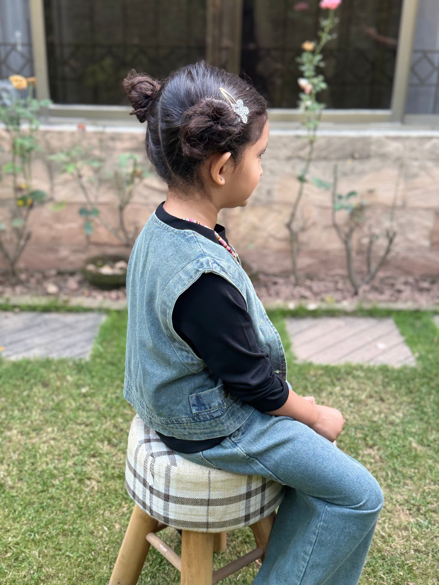Denim Jacket, Shirt & Pants Set