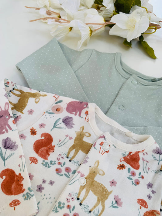 TU Clothing Pack of 2 Sleepsuits