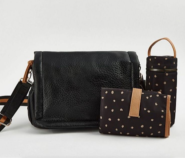 George Leather Baby Bag