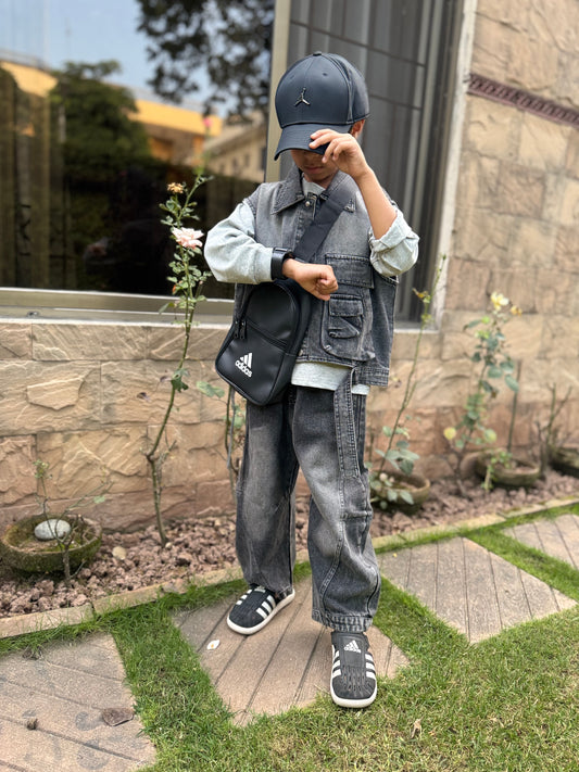 Denim 3Pc Korean Style Set