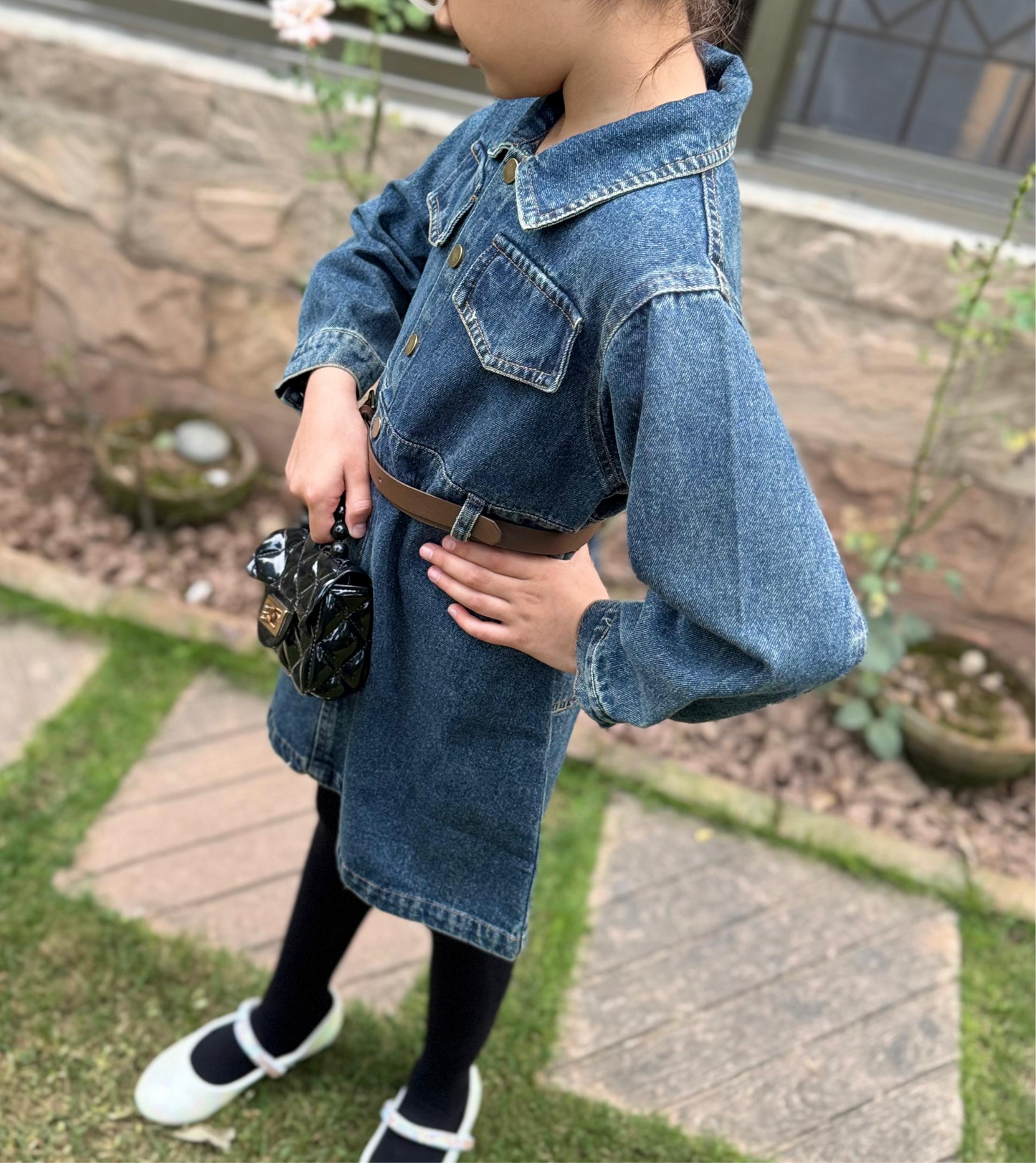 Denim Frock with Belt