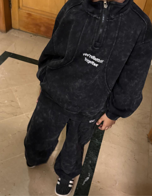 Washed "We're Better Together" Shirt & Trouser set