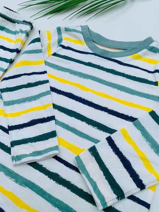 George Printed Lines Shirt & Trouser set