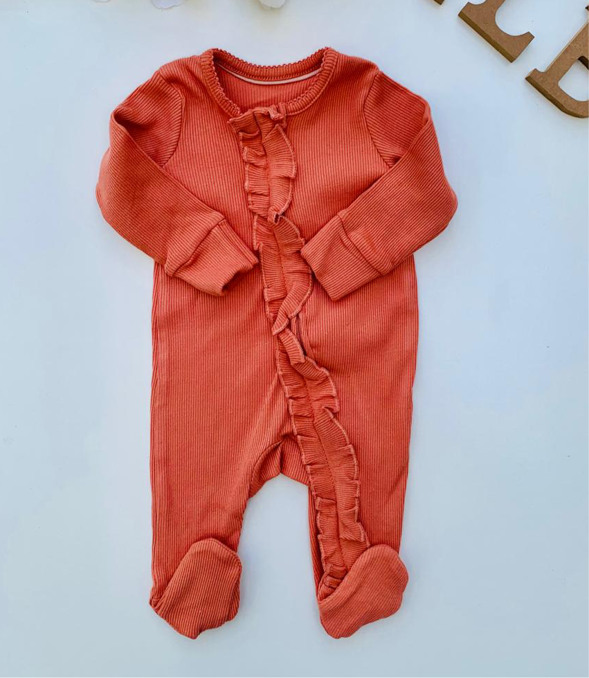 George Two way Zipped Frill Sleepsuit