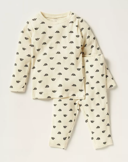 Juniors Ribbed Shirt & Trouser Set