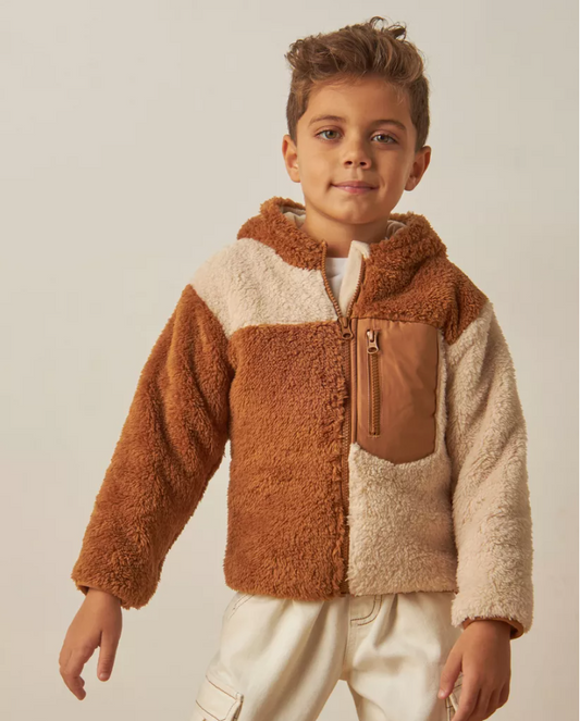 Juniors Sherpa Hooded Jacket