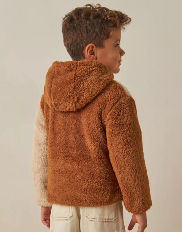 Juniors Sherpa Hooded Jacket