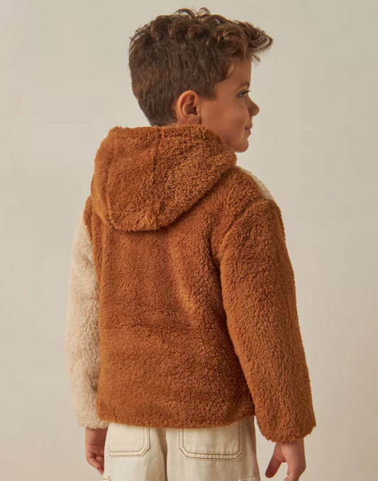 Juniors Sherpa Hooded Jacket