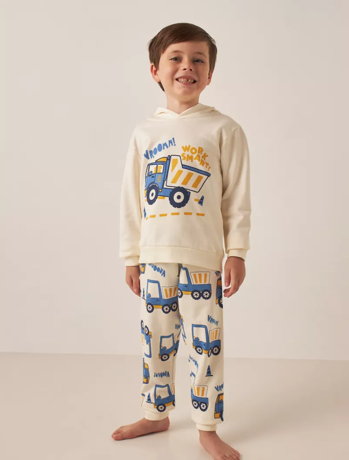 Juniors Fleeced Lined Hoodie & Trouser Set