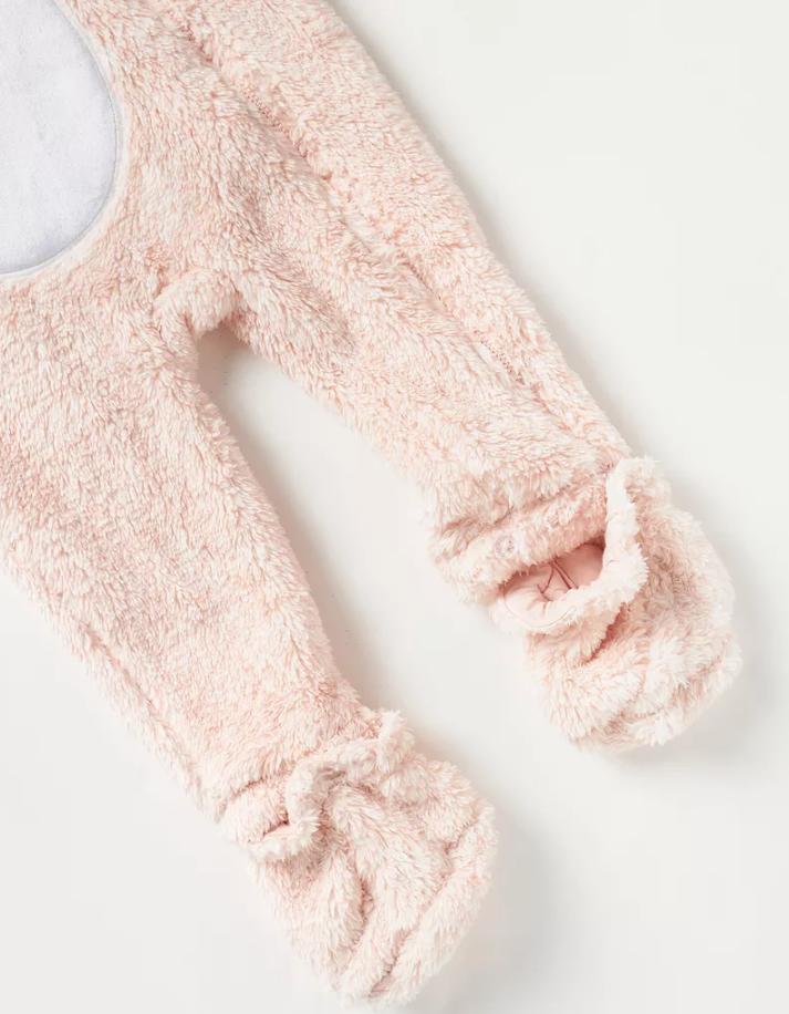 Juniors Sherpa Hooded Sleepsuit