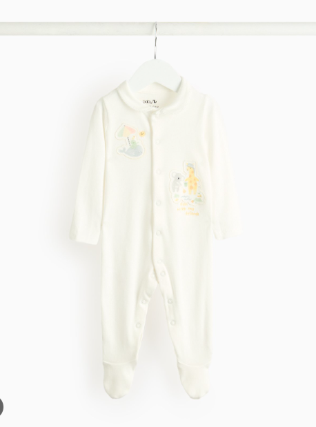 Tu Clothing Appliquéd Koala Sleepsuit