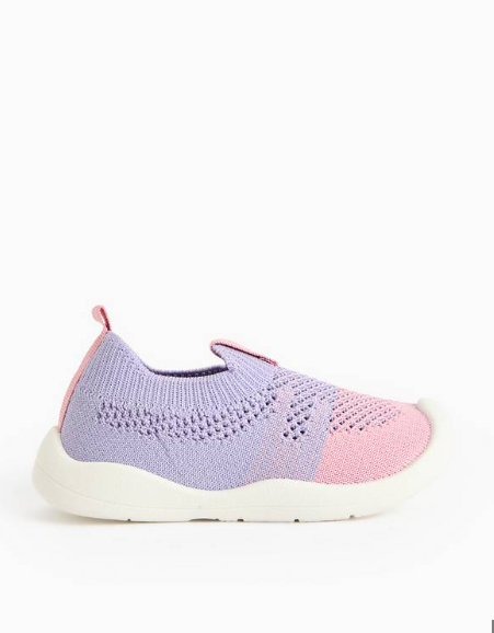 TU Clothing Lilac Ombre Knitted Trainers