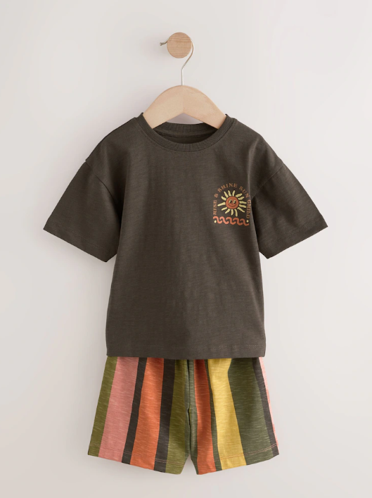 Next "Rise And Shine" Shirt & Short Set