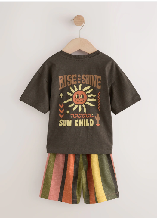 Next "Rise And Shine" Shirt & Short Set