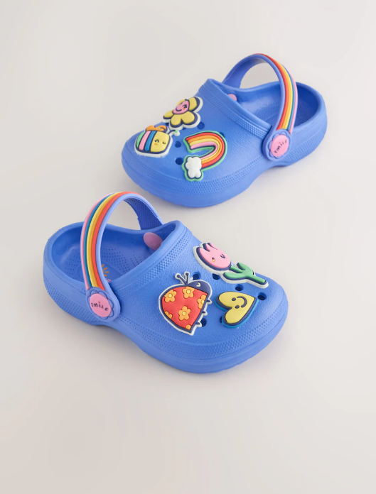 Next Rainbow Strap Clogs