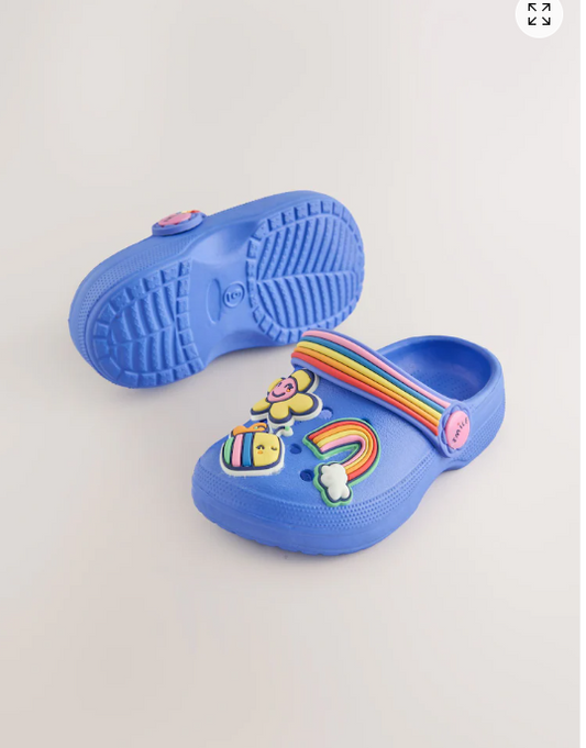 Next Rainbow Strap Clogs