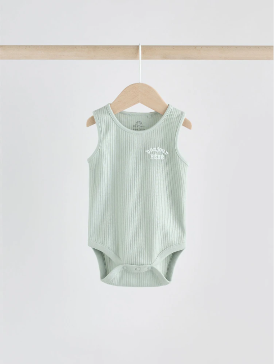 Next Pack of 3 Neutral Sleeveless Bodysuits