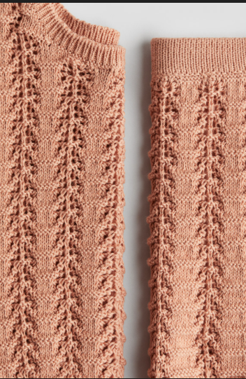 H&M Knitted Shirt & Shorts Set