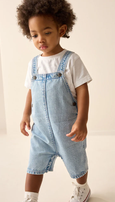 Next Denim Slouch Dungarees