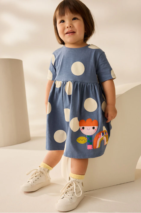 Next Appliqued Rainbow Frock