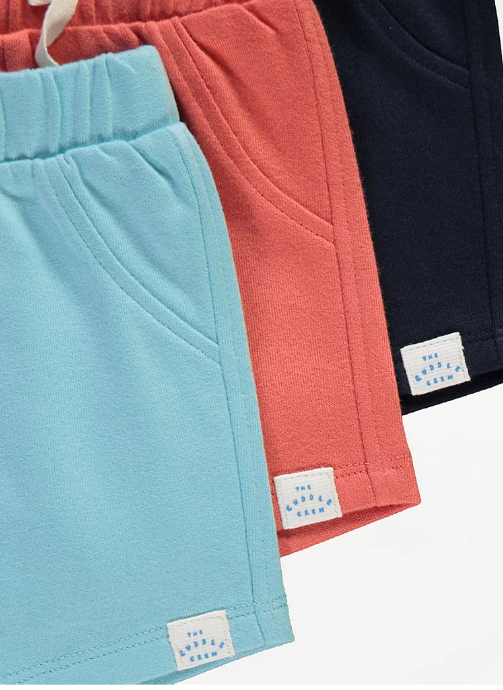 George Cuddle Crew Pack of 3 Shorts