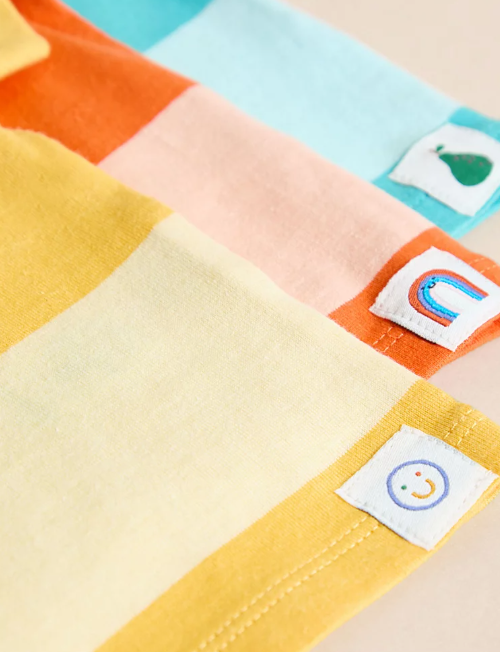 George Pastel Striped Pack Of 3 T-Shirts