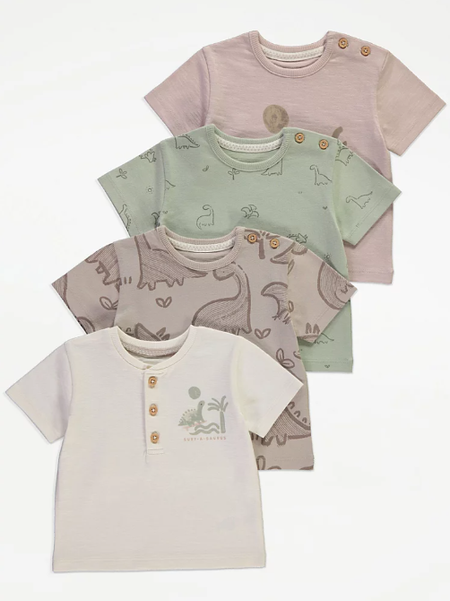 George "Surf-A-Saurus" Pack of 4 T-shirts
