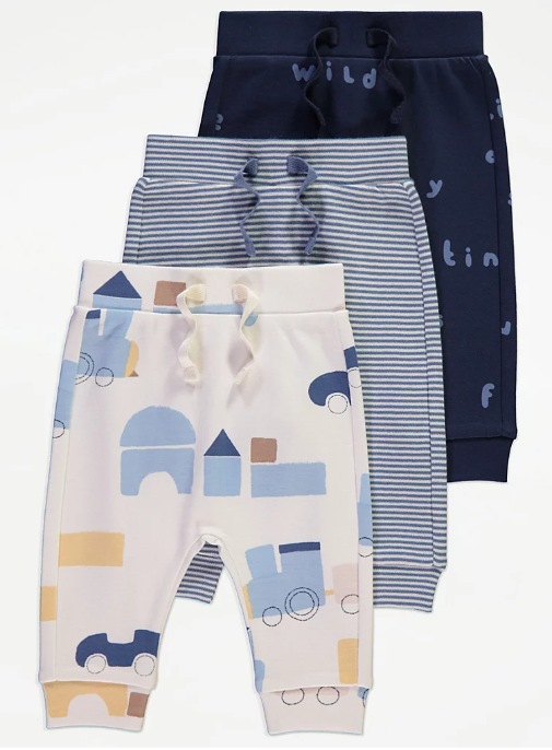 George Pack of 3 Trousers