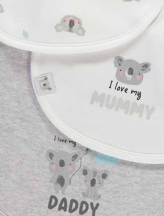 George Pack of 5 Koala Bear Bibs