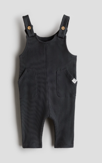 H&M Waffled Jersey Dungaree