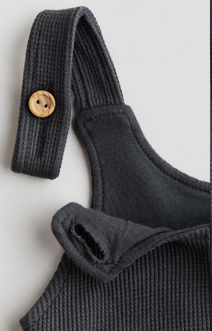H&M Waffled Jersey Dungaree