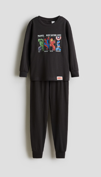 H&M "Marvel Busy Saving Lives" Shirt & Trouser Set