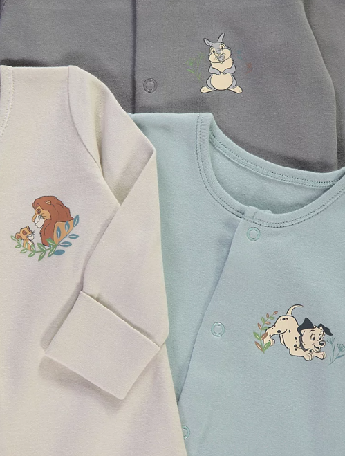 George Pack of 3 Disney Classics Sleepsuits