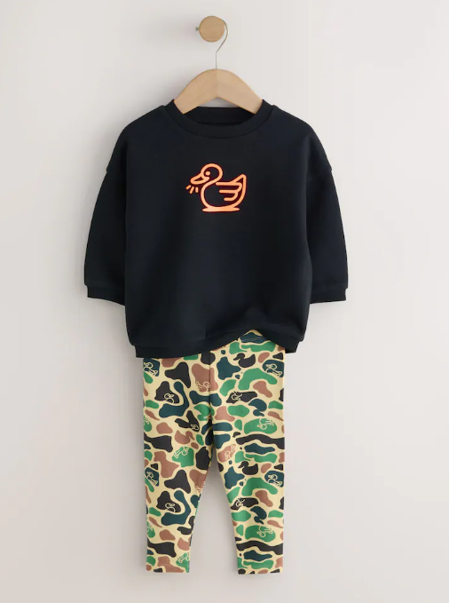 Next Duck Sweat Shirt and Trouser Set