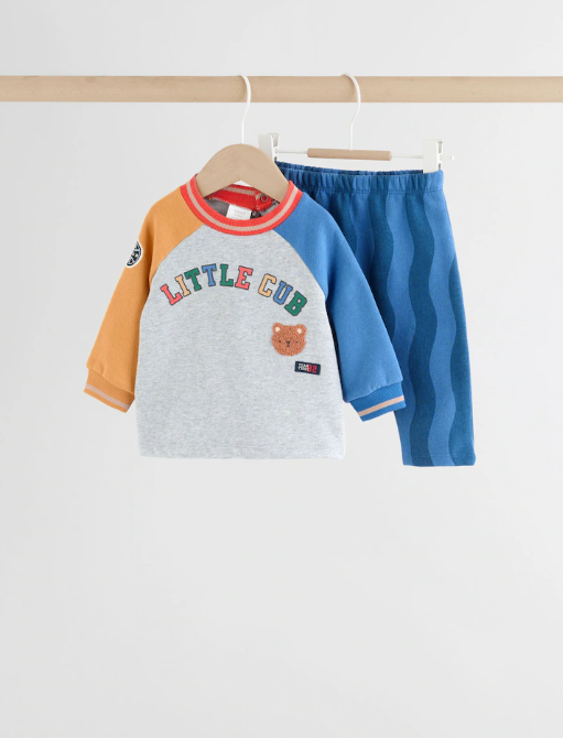 Next "Little Club " Sweat Shirt and Trouser Set