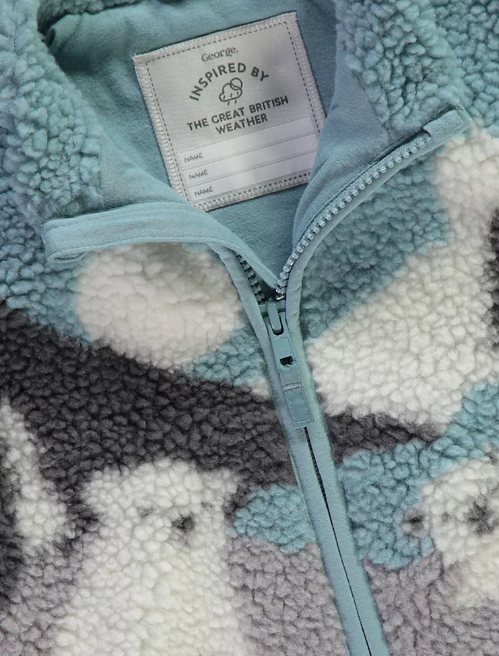 George Polar Bear Borg Fleece Zip Through Jacket