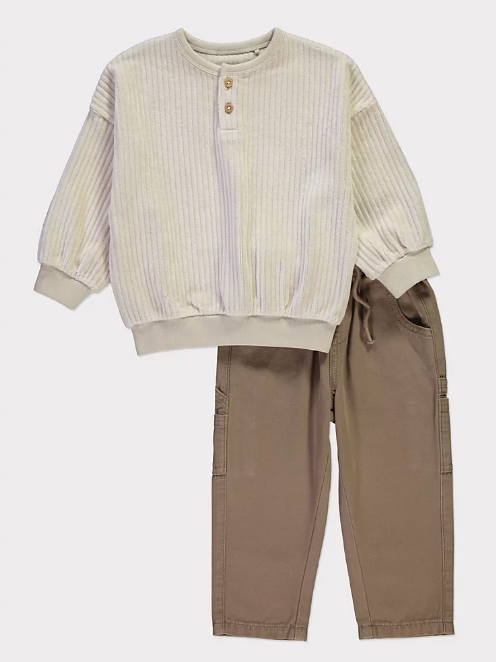 George Velour Top and Trouser Set