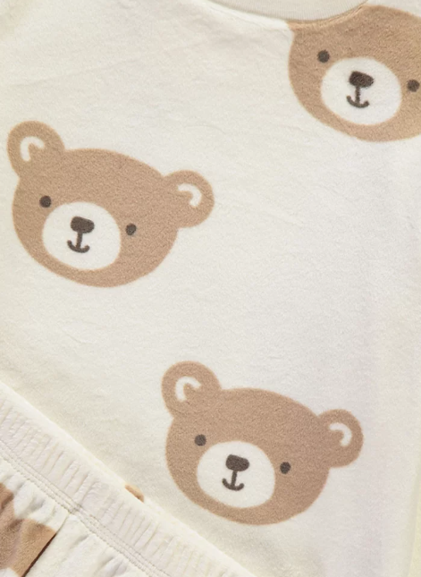 George Velour Teddy Bear Shirt & Trouser Set