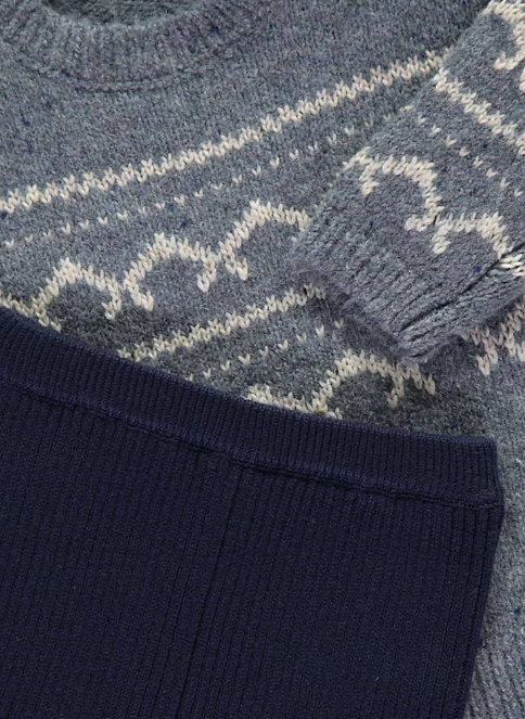 George Knitted Shirt & Trouser Set