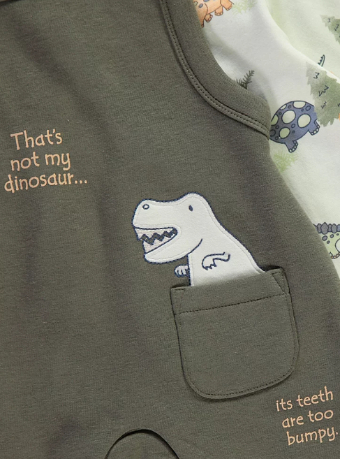 George "That's not my Dinosaur" Dungaree with Bodysuit