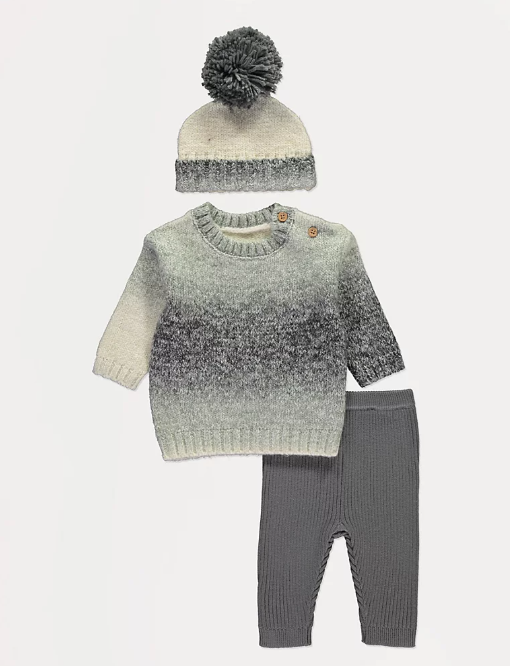 George Ombre Knitted Jumper and Leggings with Hat