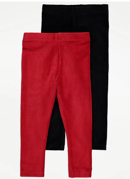George Pack of 2 Velour Tights