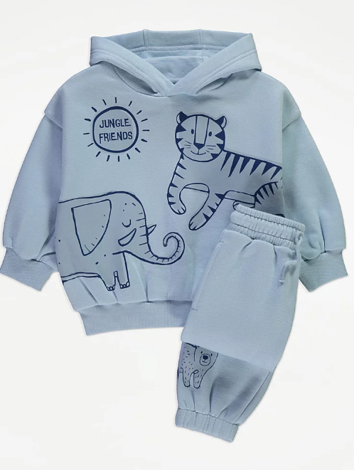 George "Jungle Friends" Hoodie & Trouser Set