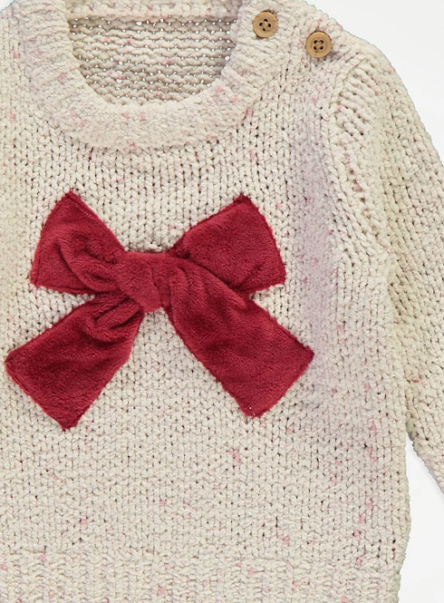 George Bow Chunky Knitted Jumper & Trouser Set