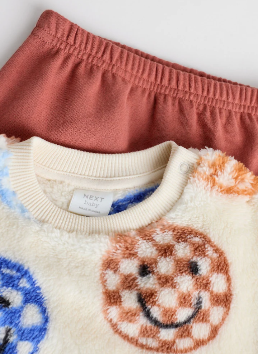 Next Smile Sherpa Shirt and Trouser Set