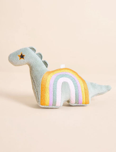 George Rainbow Dinosaur Fleece Sleepsuit and Toy Set