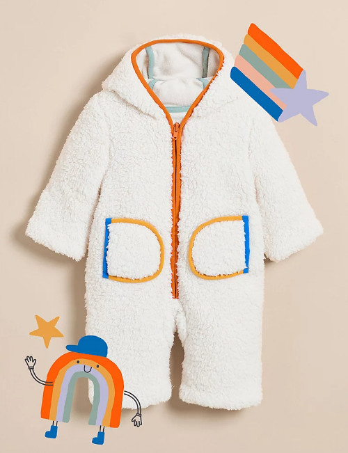 George Borg Sherpa Hooded Snowsuit