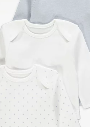 George pack of 3 Star print Fullsleeves Bodysuits